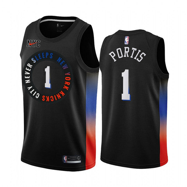 Bobby Portis New York Knicks black City Edition jersey