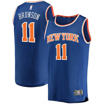 Jalen Brunson New York Knicks blue jersey