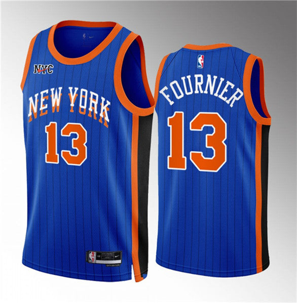 Evan Fournier New York Knicks blue City Edition jersey