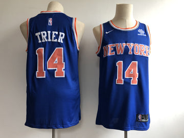 Allonzo Trier New York Knicks blue jersey