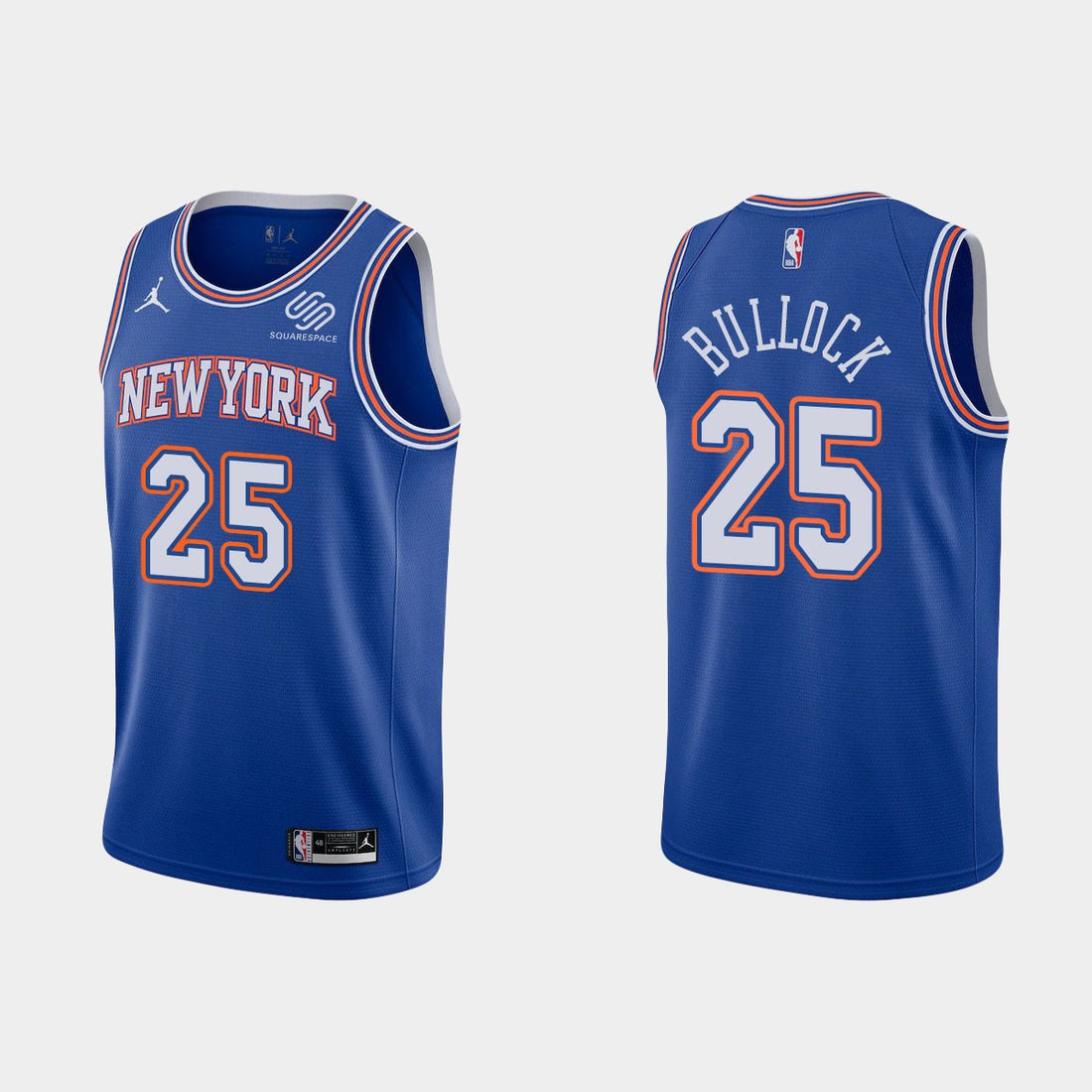 Reggie Bullock New York Knicks blue jersey