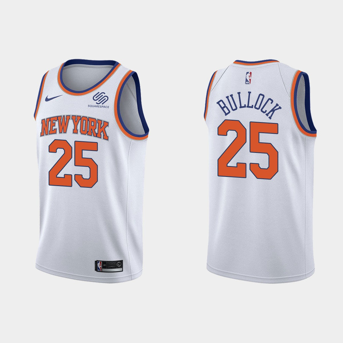 Reggie Bullock New York Knicks white jersey