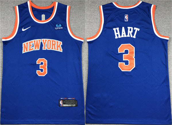 Josh Hart New York Knicks blue jersey