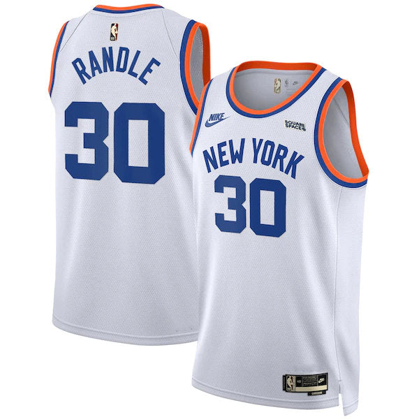Julius Randle New York Knicks white City Edition jersey