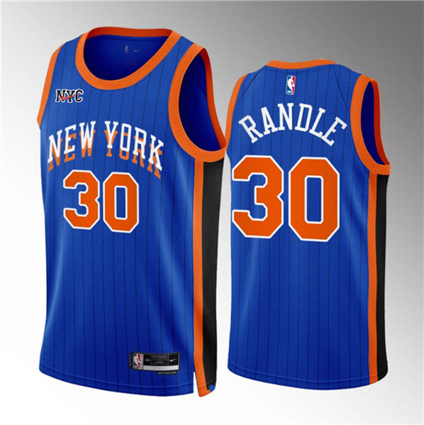 Julius Randle New York Knicks blue City Edition jersey