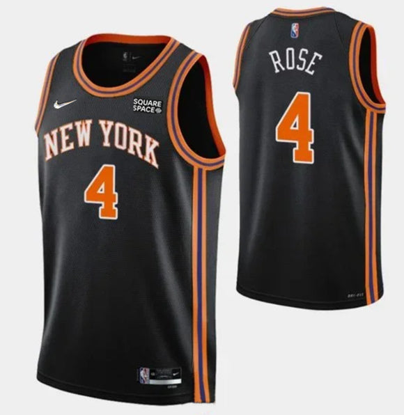 Derick Rose New York Knicks black jersey