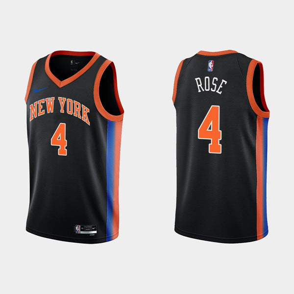 Derick Rose New York Knicks black City Edition jersey