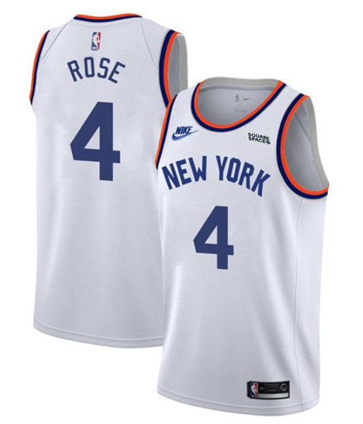 Derrick Rose New York Knicks white City Edition jersey