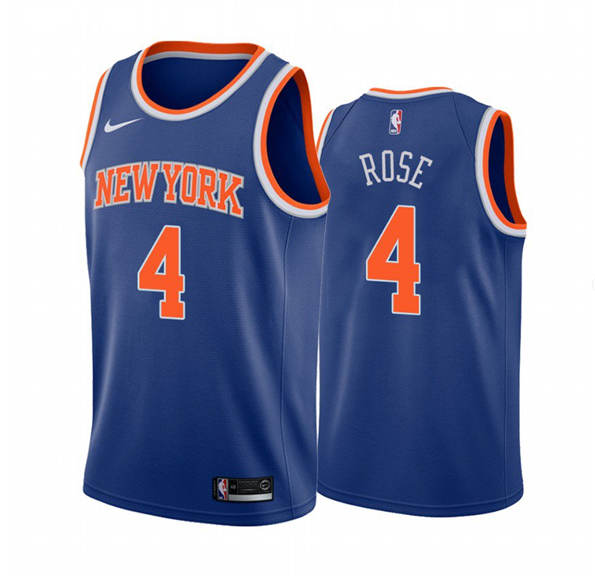Derrick Rose New York Knicks blue jersey