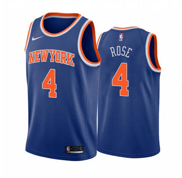 Derrick Rose New York Knicks blue jersey