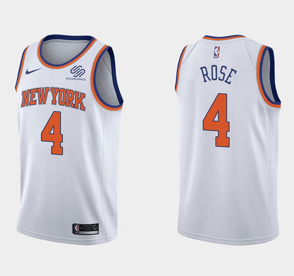 Derrick Rose New York Knicks white jersey