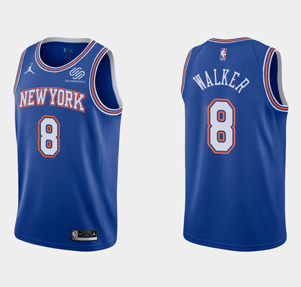 Kemba Walker New York Knicks blue jersey