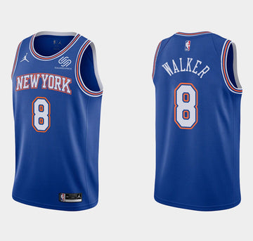 Kemba Walker New York Knicks blue jersey