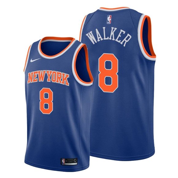 Kemba Walker New York Knicks blue jersey