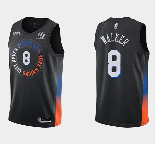 Kemba Walker New York Knicks black City Edition jersey