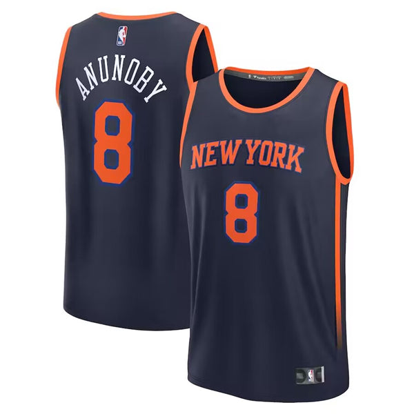 OG Anunoby New York Knicks navy jersey