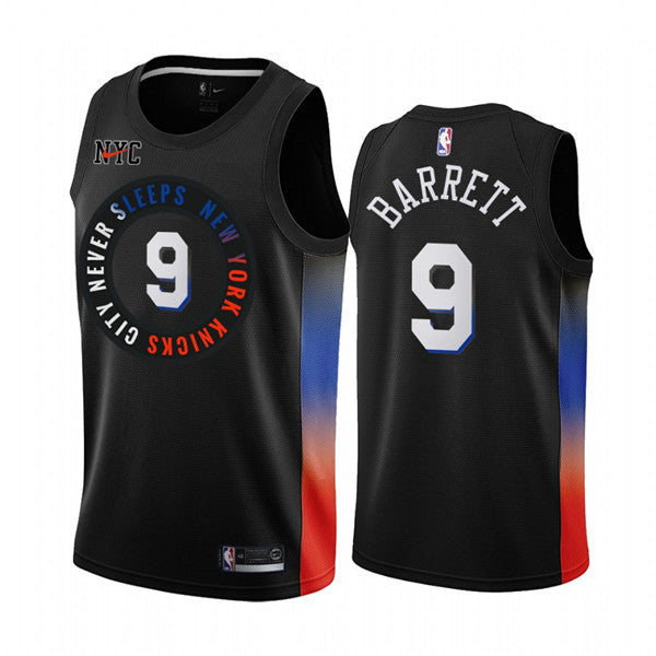 RJ New York Knicks black City Edition jersey