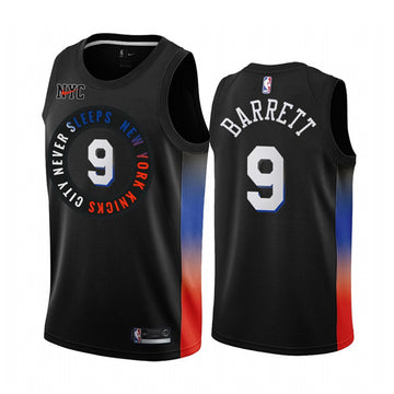 RJ New York Knicks black City Edition jersey