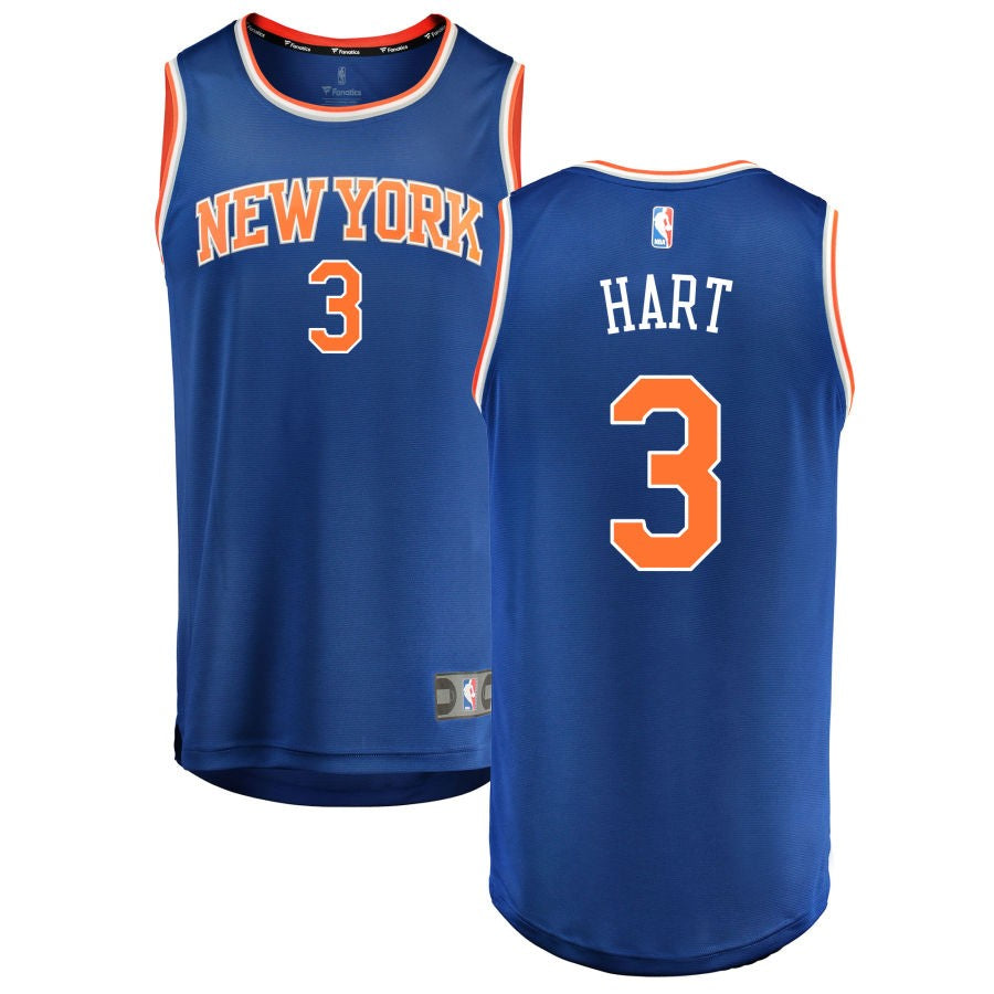 Custom New York Knicks blue jersey