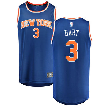 Custom New York Knicks blue jersey