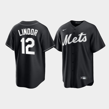 Francisco Lindor New York Mets black jersey