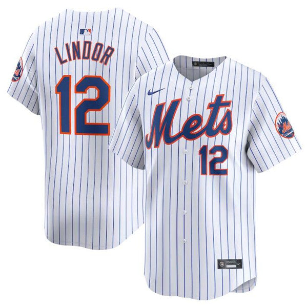 Francisco Lindor New York Mets white Home jersey
