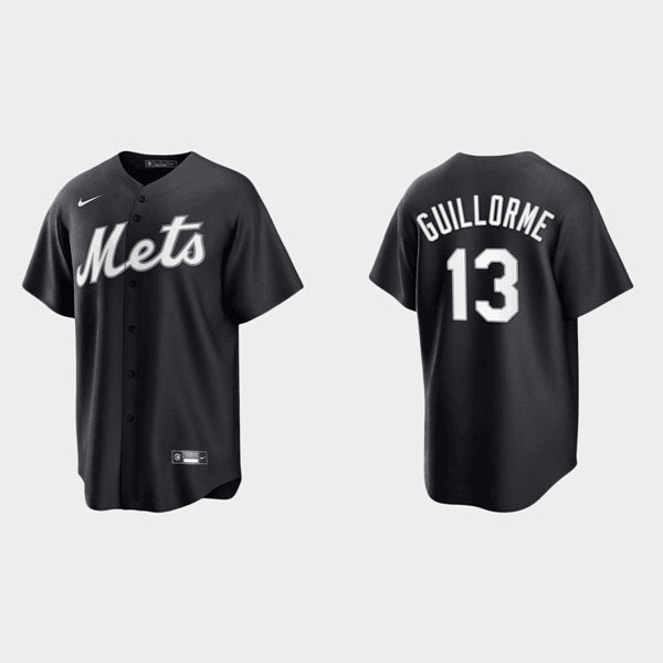Luis Guillorme New York Mets black jersey