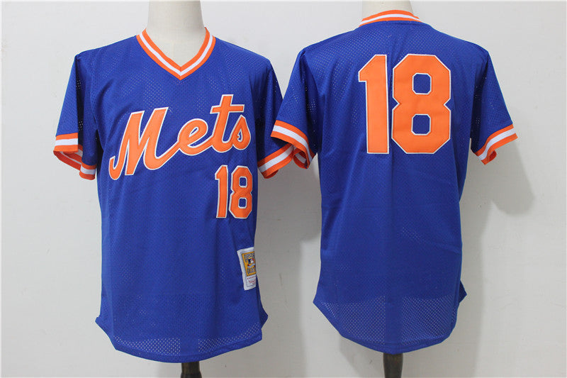 Darryl Strawberry New York Mets royal Cooperstown jersey