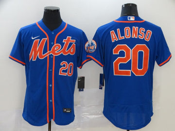 Pete Alonso New York Mets blue jersey