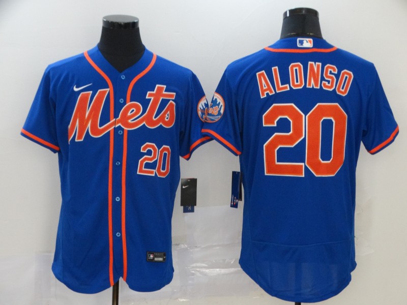 Pete Alonso New York Mets blue jersey