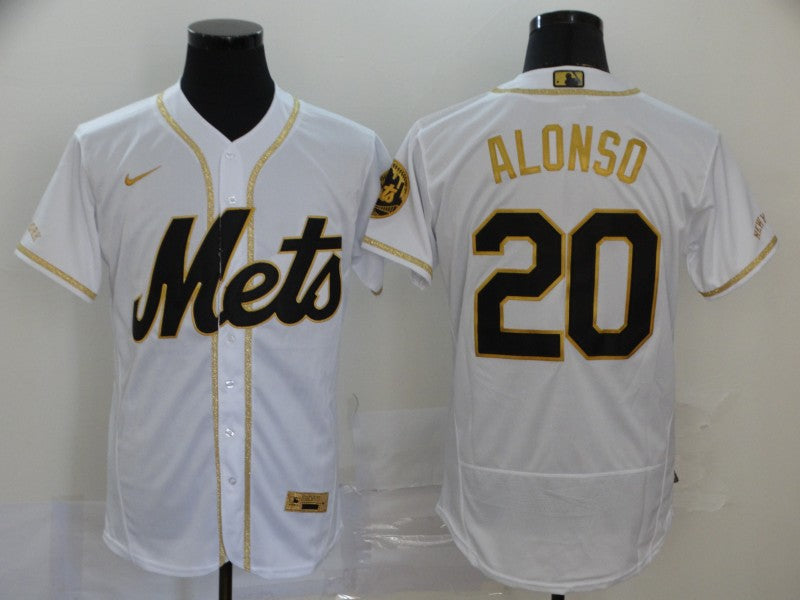 Pete Alonso New York Mets white jersey