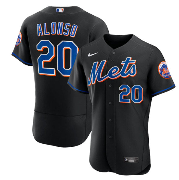 Pete Alonso New York Mets black jersey