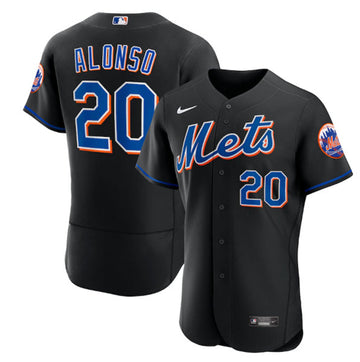 Pete Alonso New York Mets black jersey