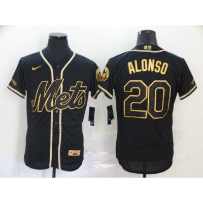 Pete Alonso New York Mets black jersey