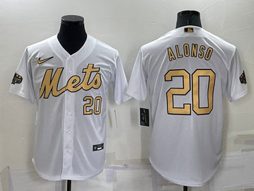 Pete Alonso New York Mets white All-Star jersey