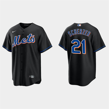 Max Scherzer New York Mets black jersey