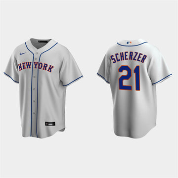 Max Scherzer New York Mets gray jersey