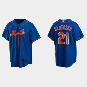 Max Scherzer New York Mets royal jersey