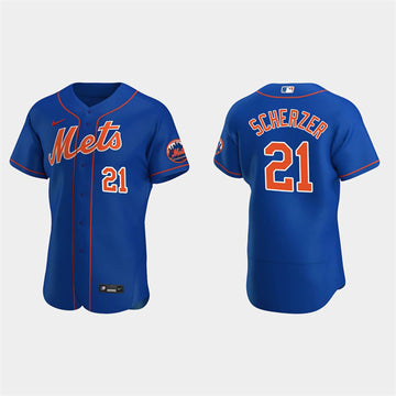 Max Scherzer New York Mets royal jersey