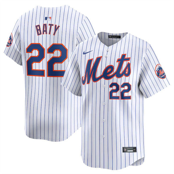 Brett Baty New York Mets white Home jersey