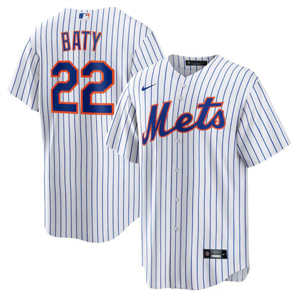 Brett Baty New York Mets white jersey