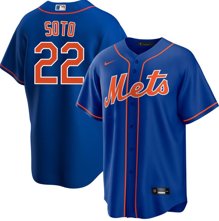 Juan Soto New York Mets royal jersey