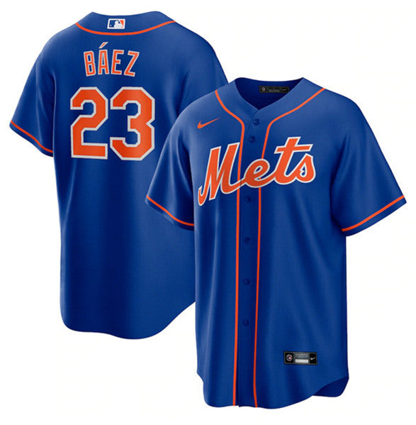 Javier Baez New York Mets royal jersey