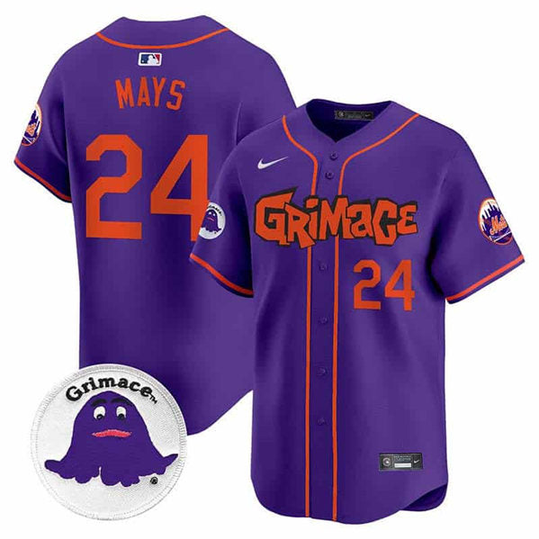 Mays New York Mets purple jersey