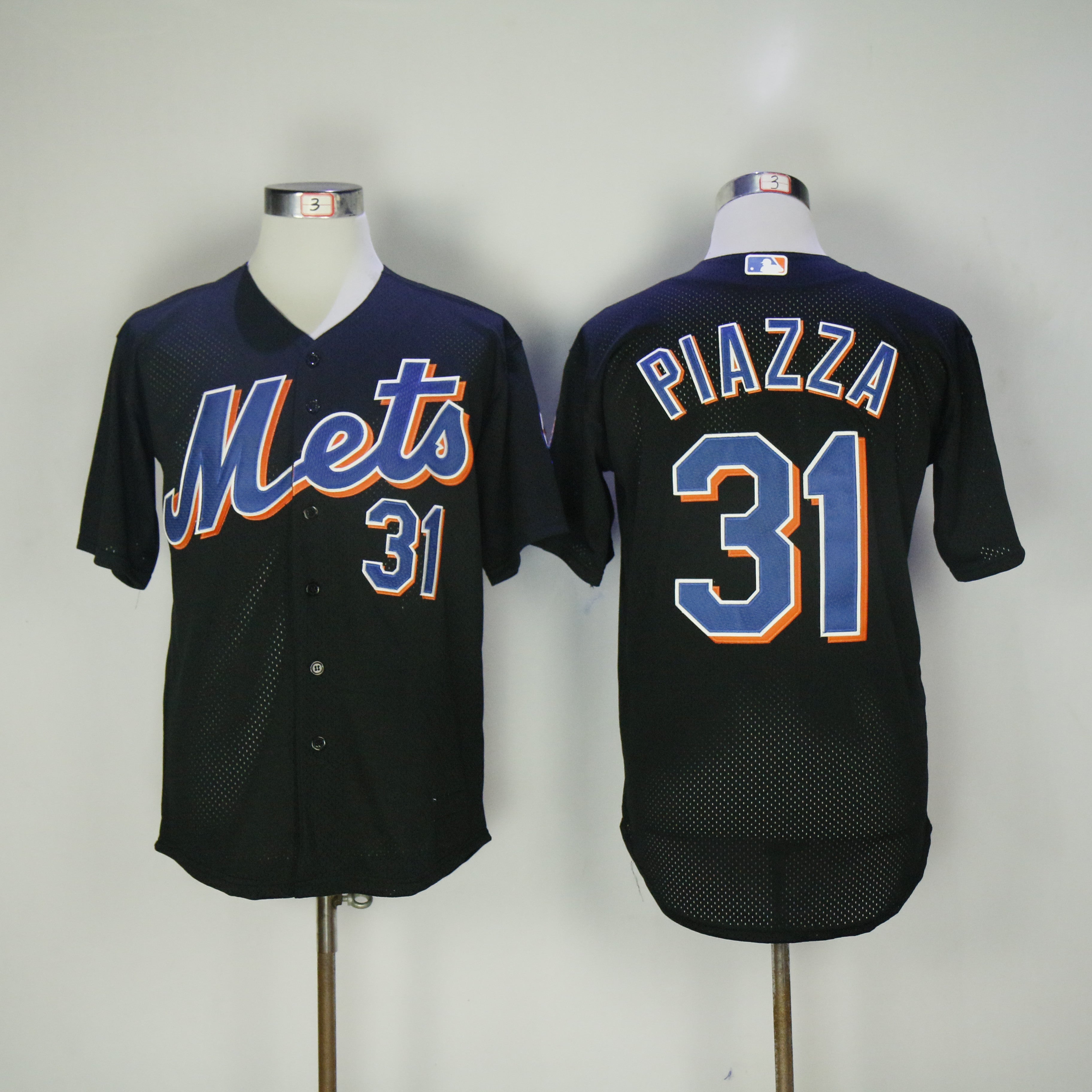 Mike Piazza New York Mets black jersey