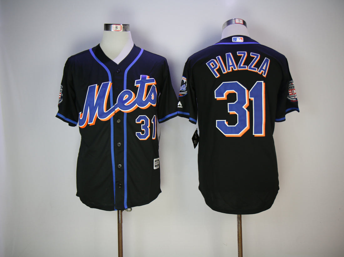 Mike Piazza New York Mets black jersey