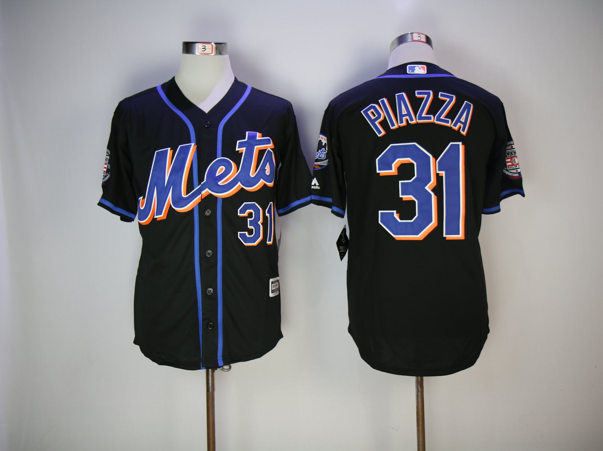 Mike Piazza New York Mets black jersey