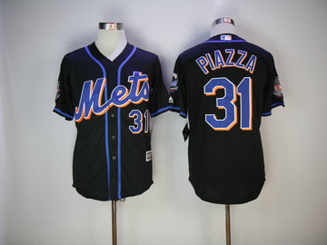 Mike Piazza New York Mets black jersey