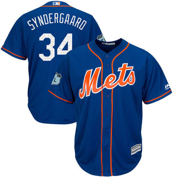 Noah Syndergaard Majestic New York Mets royal jersey