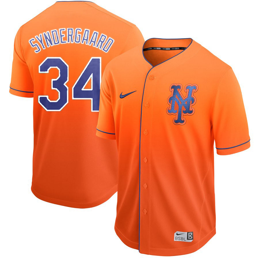 Noah Syndergaard New York Mets orange jersey